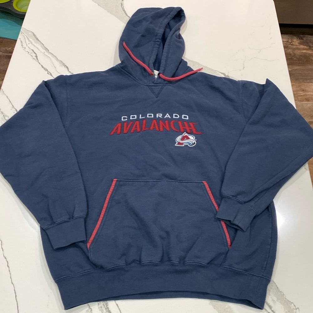 Colorado Avalanche Lee Sport Hoodie Size Medium